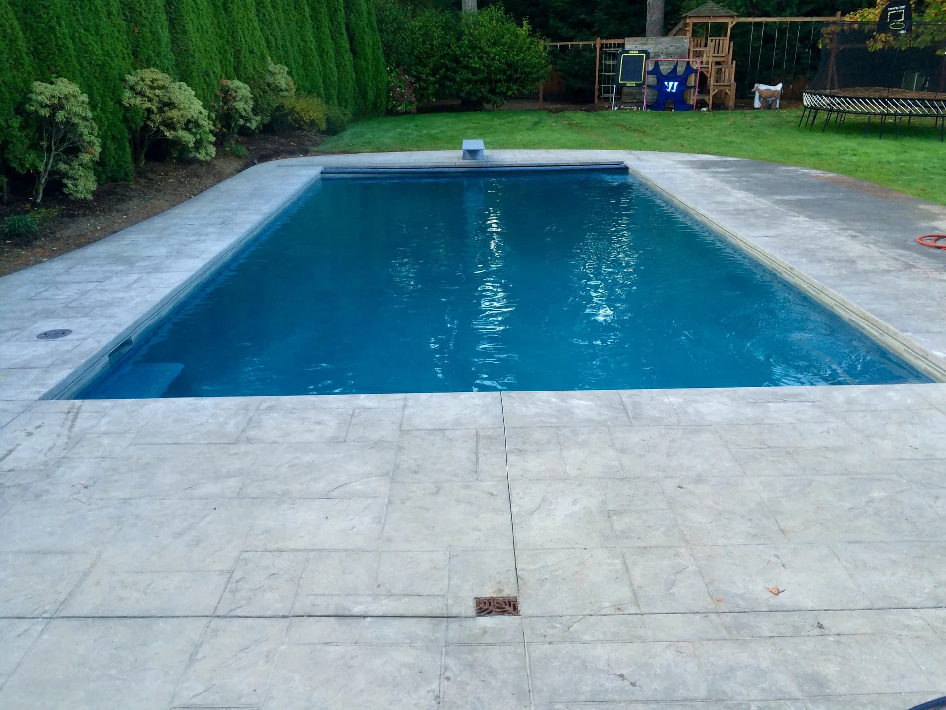 decorative pool deck sundek coating finished surface
